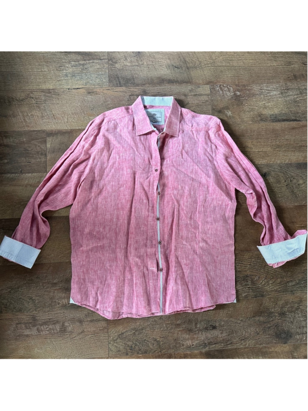 Men's Report Collection Resort Button-Up Shirt XL Pink Summer - Picture 2 of 8